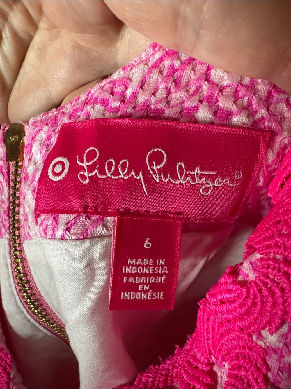 Lilly Pulitzer for Target See Ya Later Shift Dress Pink Size 6 Rare 2015 - Picture 4 of 8